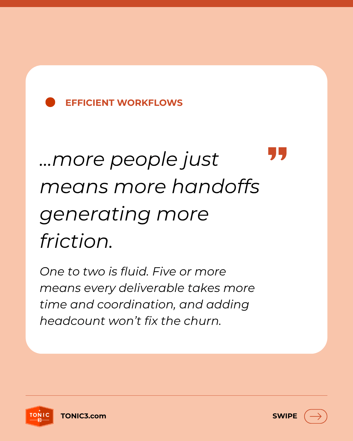 More Handoffs is Not Efficient