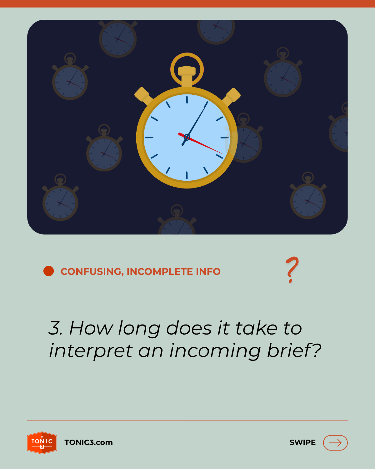Is it a time stuck? Deciphering Creative Briefs 