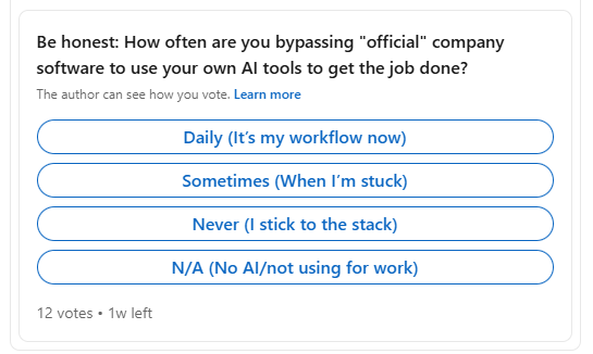 LinkedIn Poll
