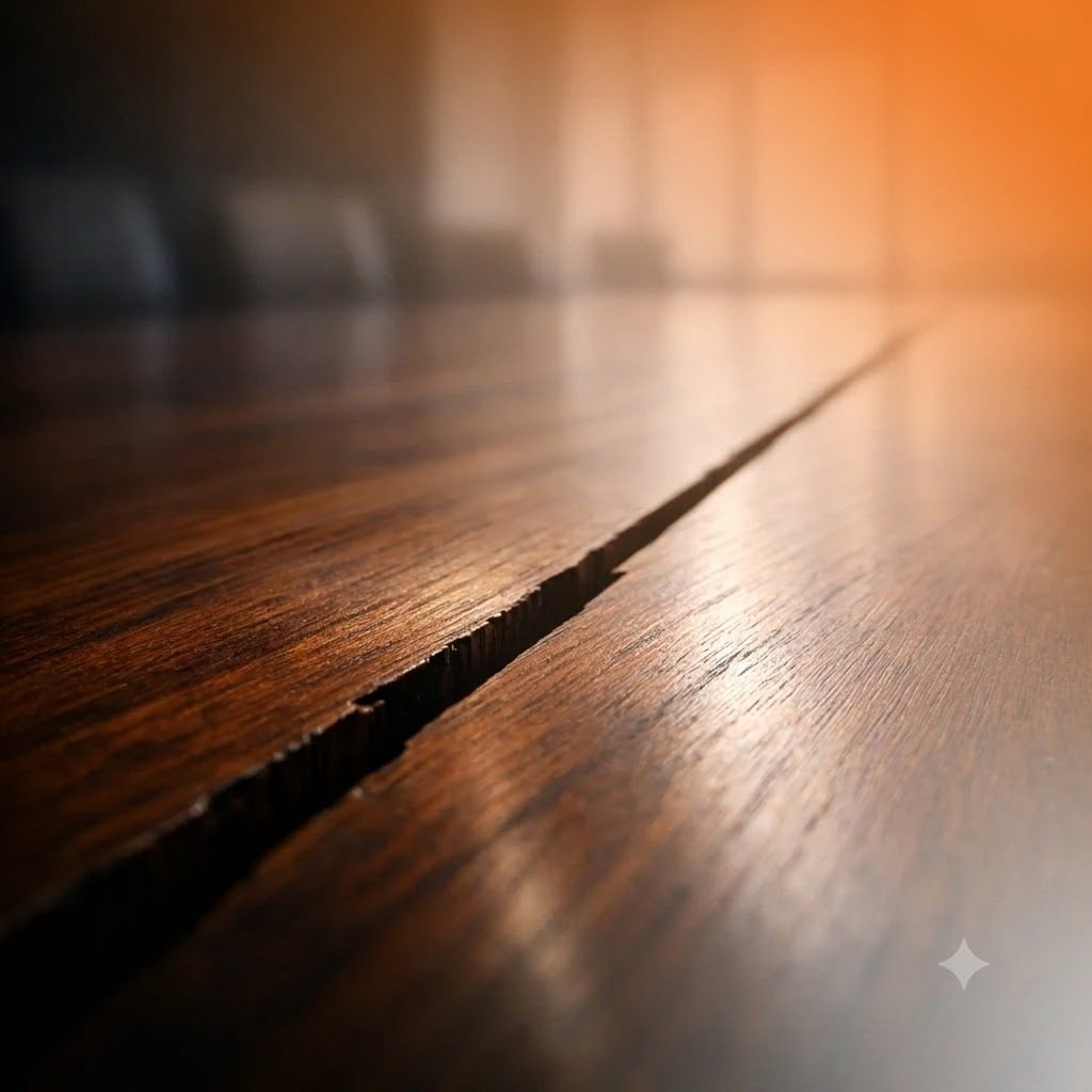 Crack in boardroom table - The risks are surfacing in AI decision making 